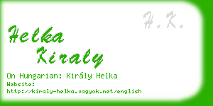 helka kiraly business card