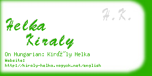 helka kiraly business card